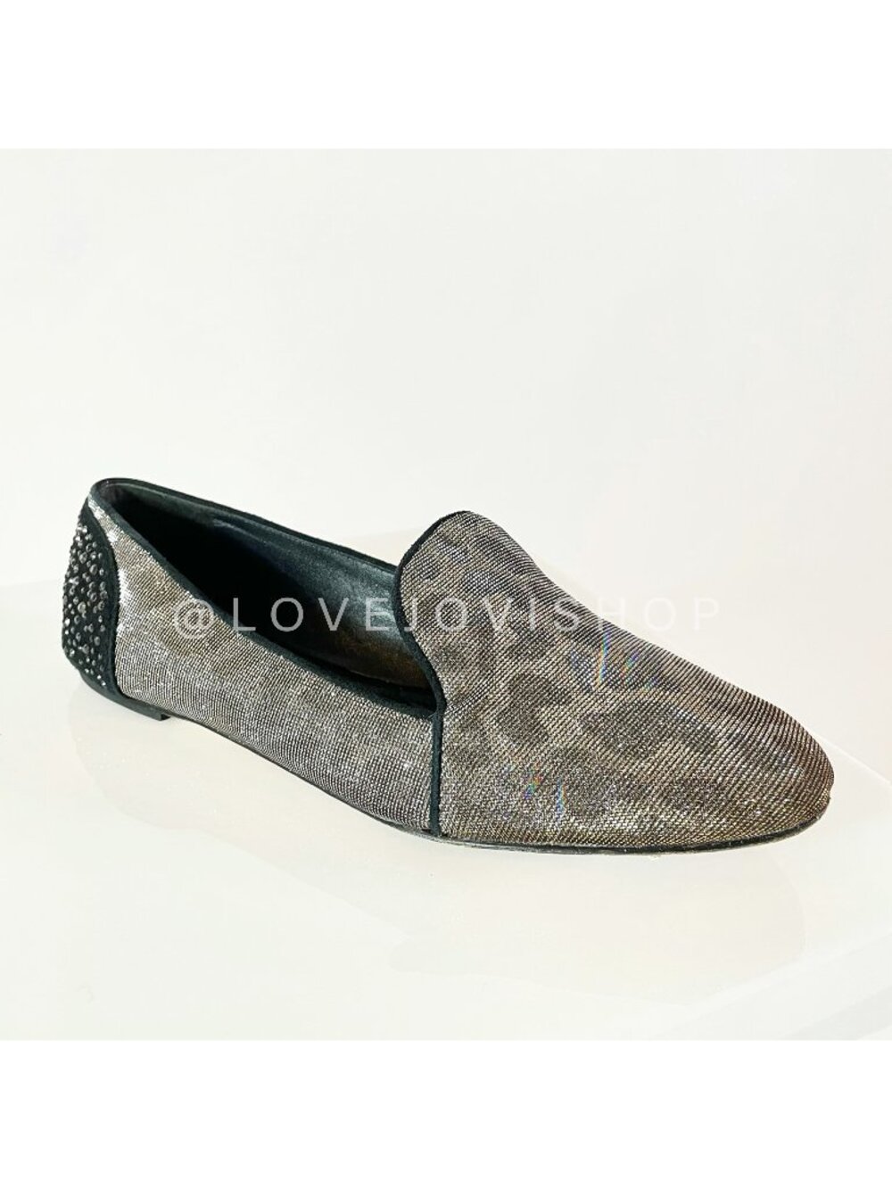Collectors | Brian Atwood Embellished Loafer | Animal Cheetah Leopard Crystal